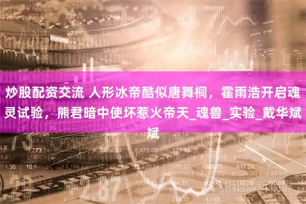 炒股配资交流 人形冰帝酷似唐舞桐，霍雨浩开启魂灵试验，熊君暗中使坏惹火帝天_魂兽_实验_戴华斌